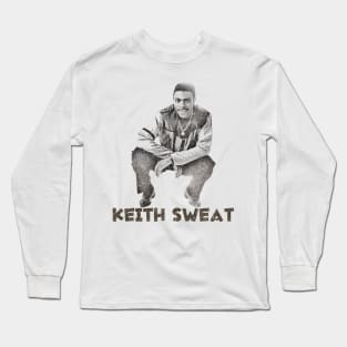 Keith Sweat Retro Portrait Long Sleeve T-Shirt